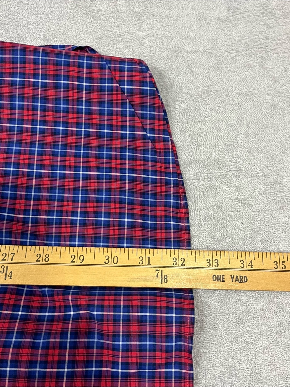 Polo Ralph Lauren Shirt Long Sleeve Button Up Mens XL red Plaid Cotton Stretch - Picture 5 of 5
